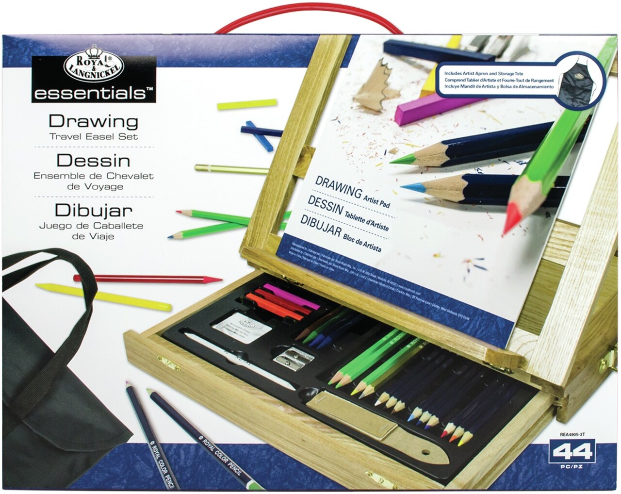 Royal & Langnickel(R) Easel Art Set W/Easy To Store Bag-Drawing